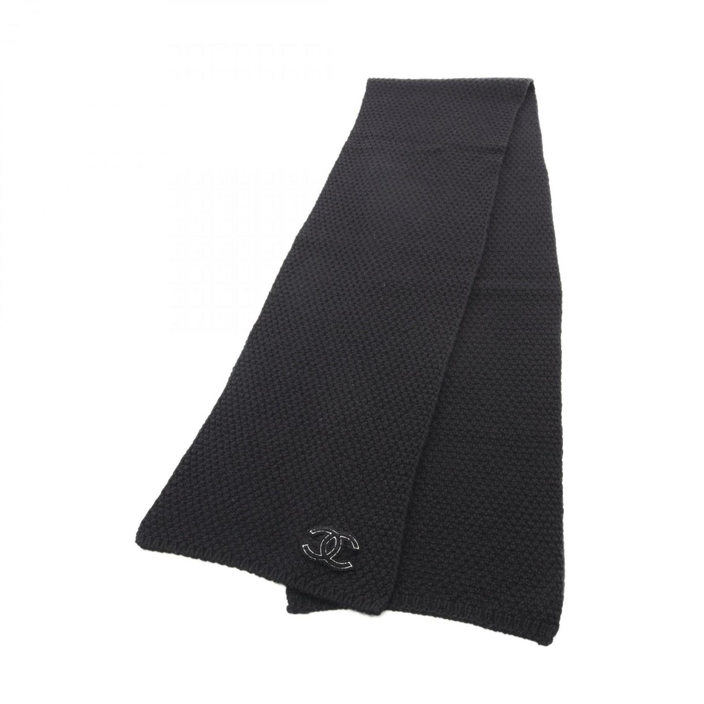 Chanel Cashmere Black Scarves