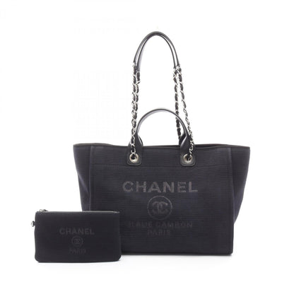 Chanel Canvas Black Tote Bags