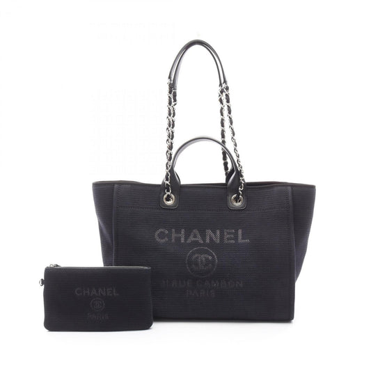 Chanel Canvas Black Tote Bags