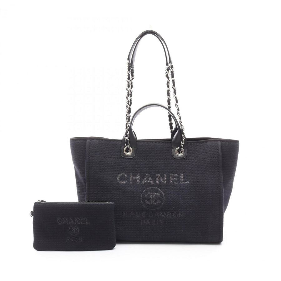 Chanel Canvas Black Tote Bags