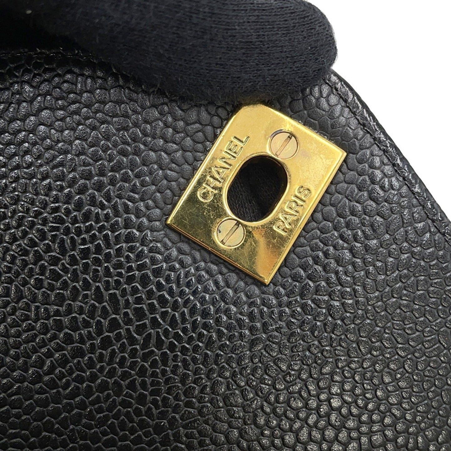 Chanel Calfskin Black Shoulder Bags