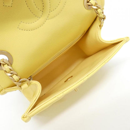 Chanel Calfskin Yellow Shoulder Bags