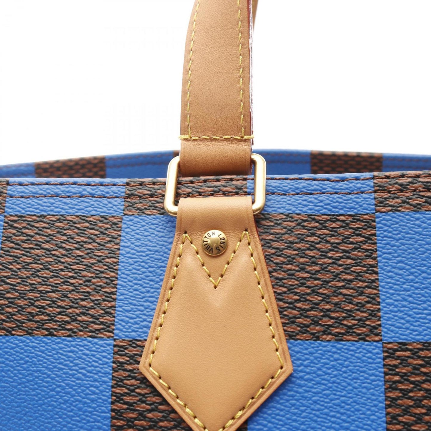 Louis Vuitton Coated Canvas Blue Tote Bags