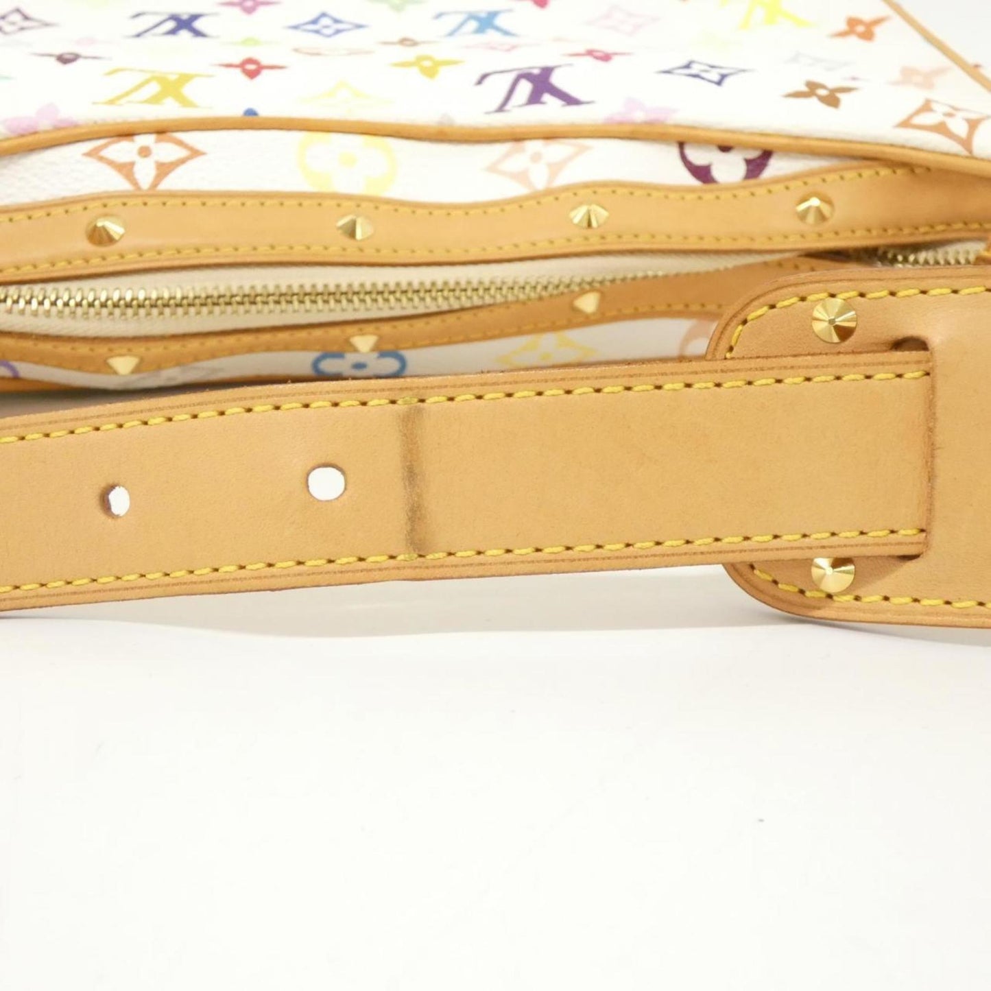 Louis Vuitton Coated Canvas White Shoulder Bags