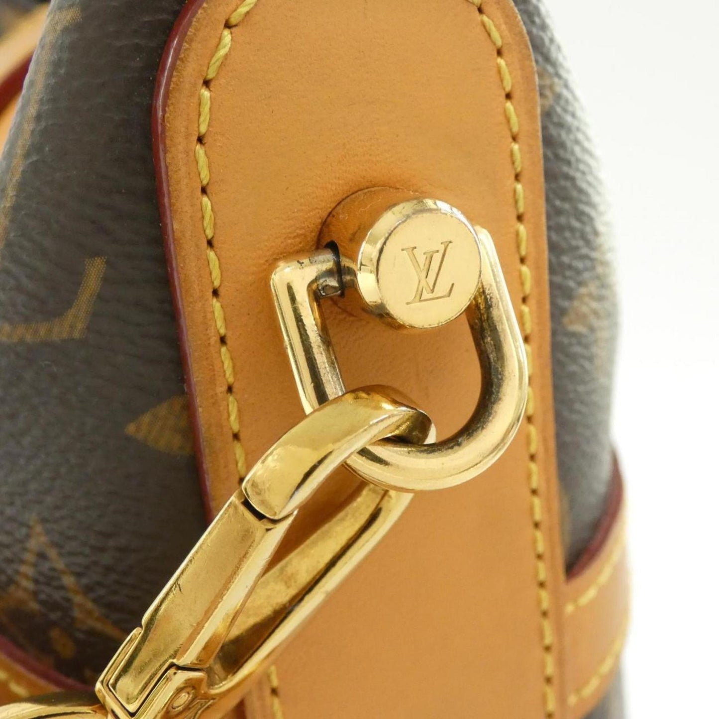 Louis Vuitton Coated Canvas Brown Handbags