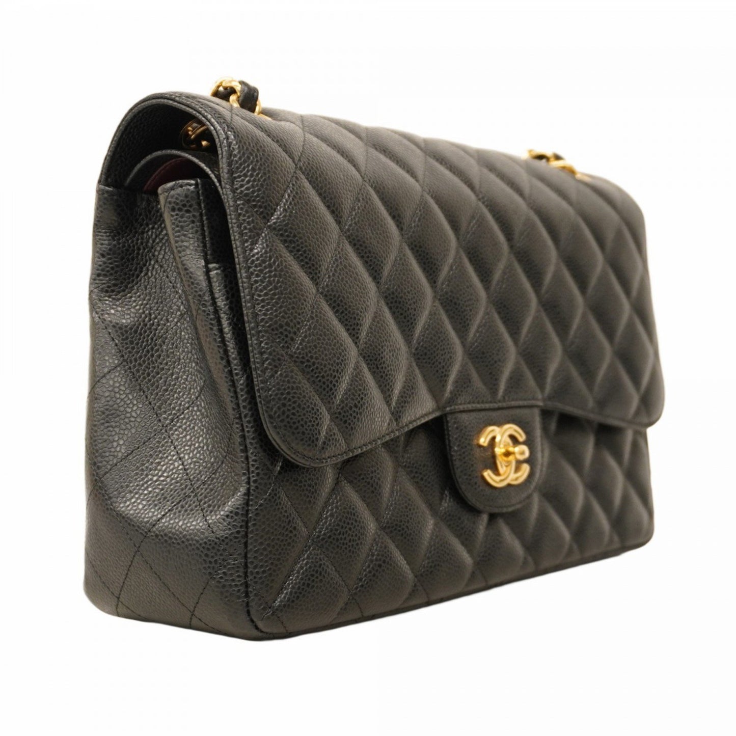 Chanel Calfskin Black Shoulder Bags