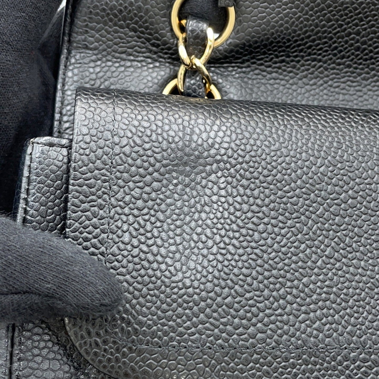 Chanel Calfskin Black Shoulder Bags