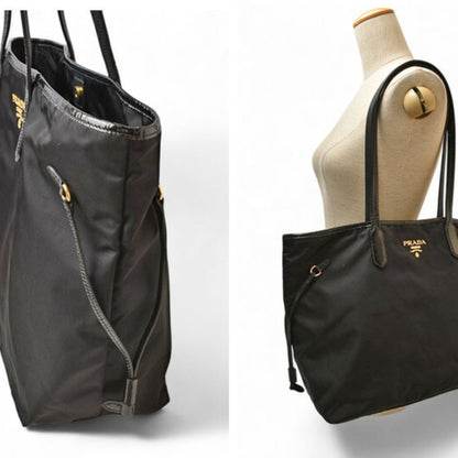 Prada Nylon Black Tote Bags