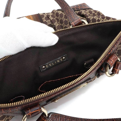 Celine Canvas Brown Handbags