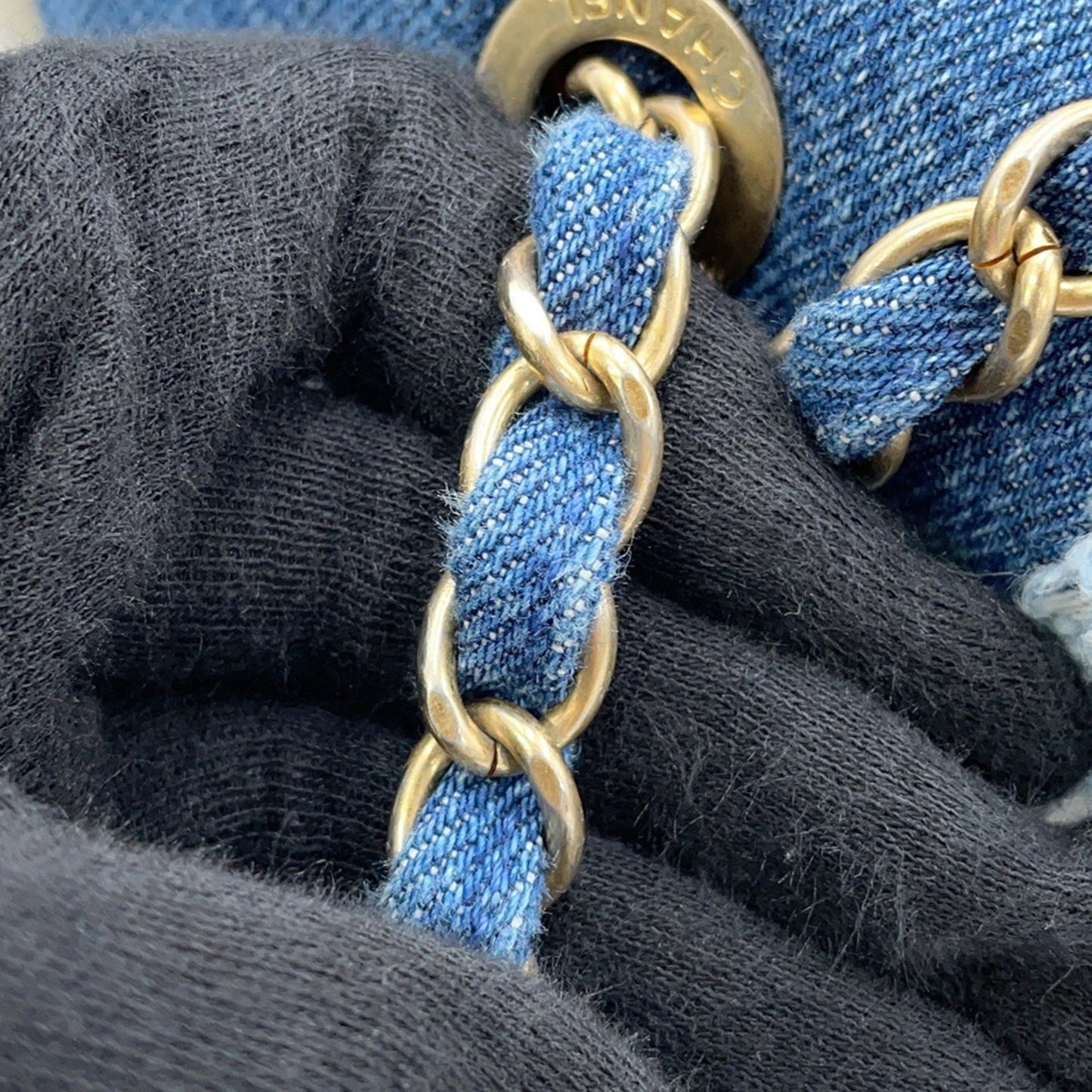 Chanel Denim Blue Shoulder Bags