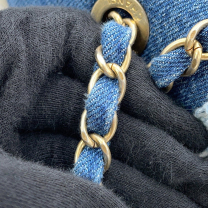 Chanel Denim Blue Shoulder Bags