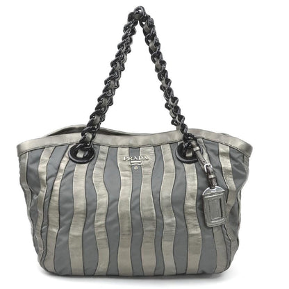Prada Nylon Gray Handbags