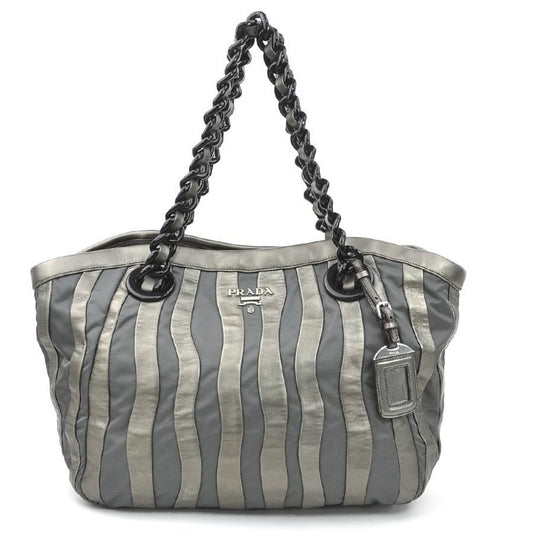Prada Nylon Gray Handbags