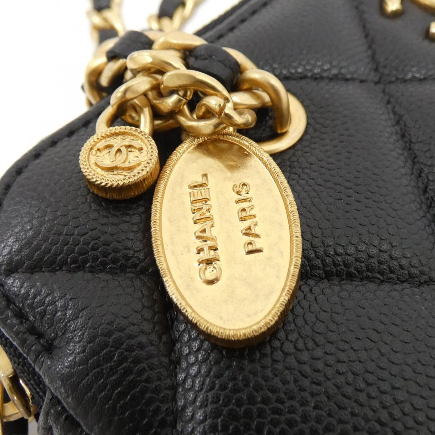 Chanel Calfskin Black Shoulder Bags