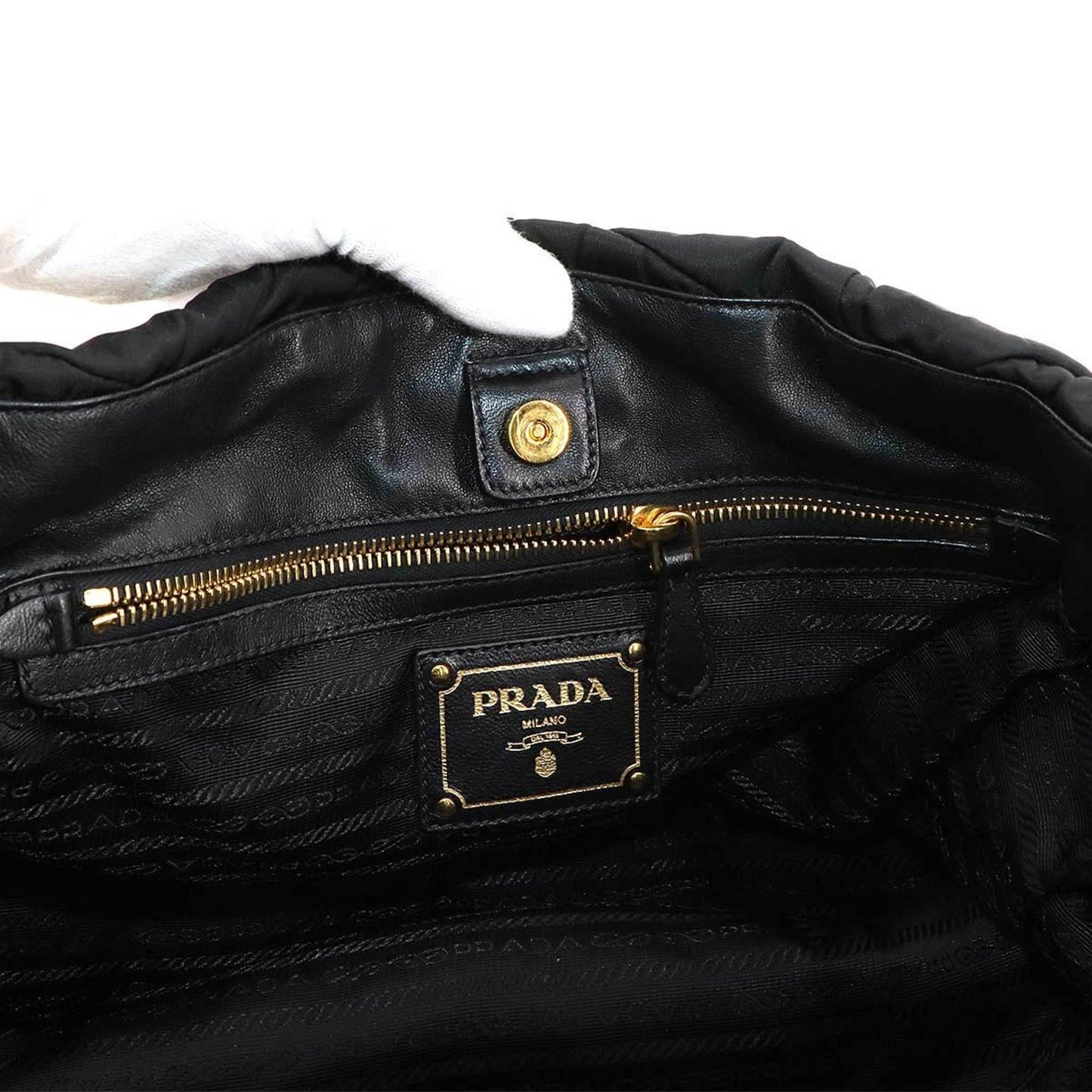 Prada Nylon Black Tote Bags