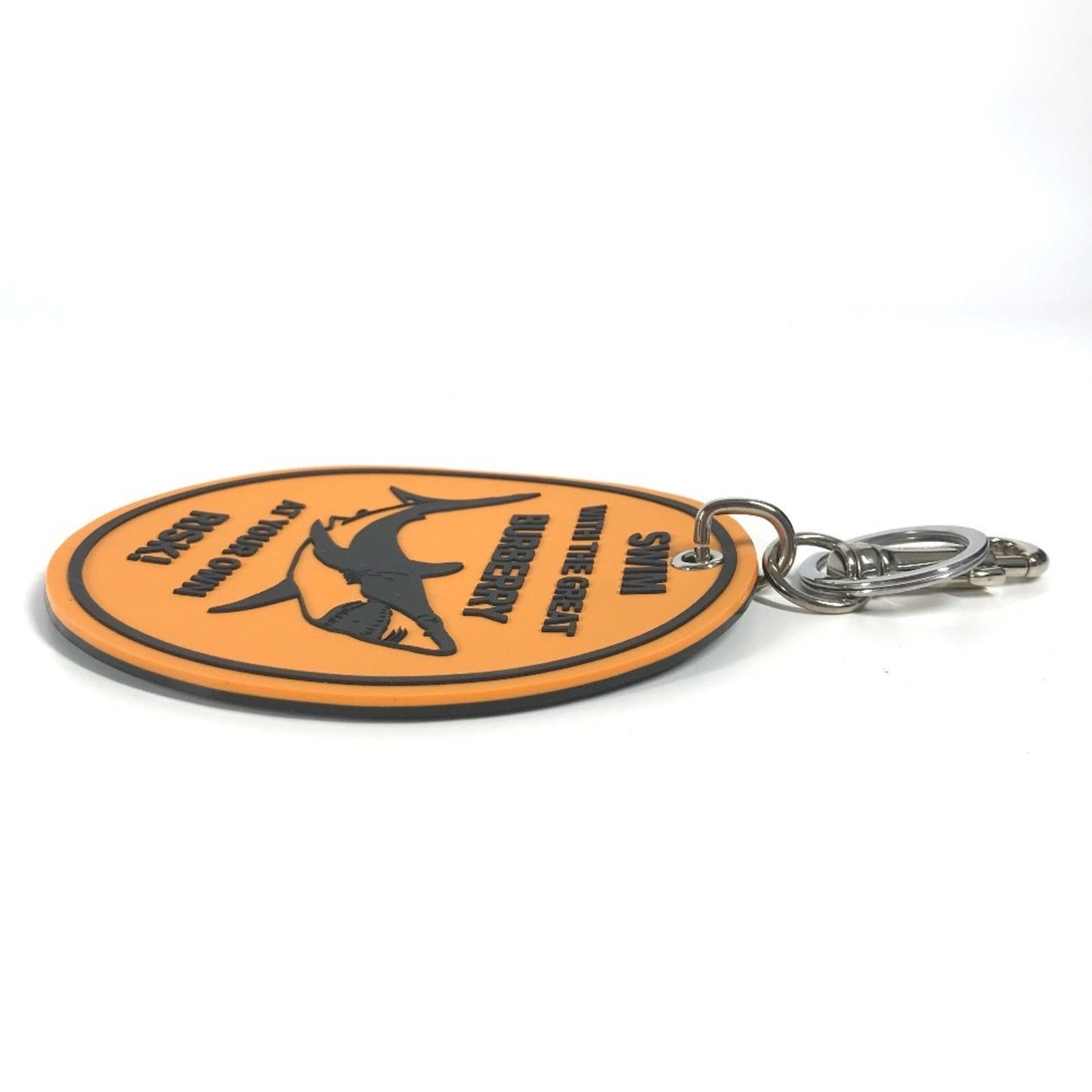 Burberry Faux Leather Black Key Rings