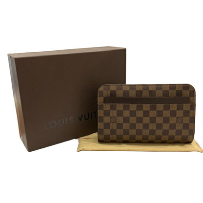 Louis Vuitton Monogram Canvas Brown Clutch Bags