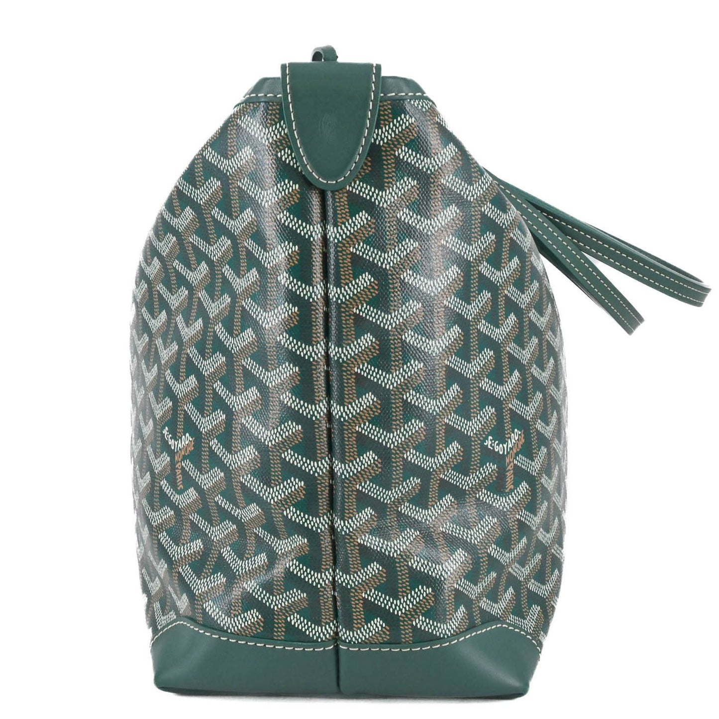 Goyard Coated Canvas Green Tote Bags
