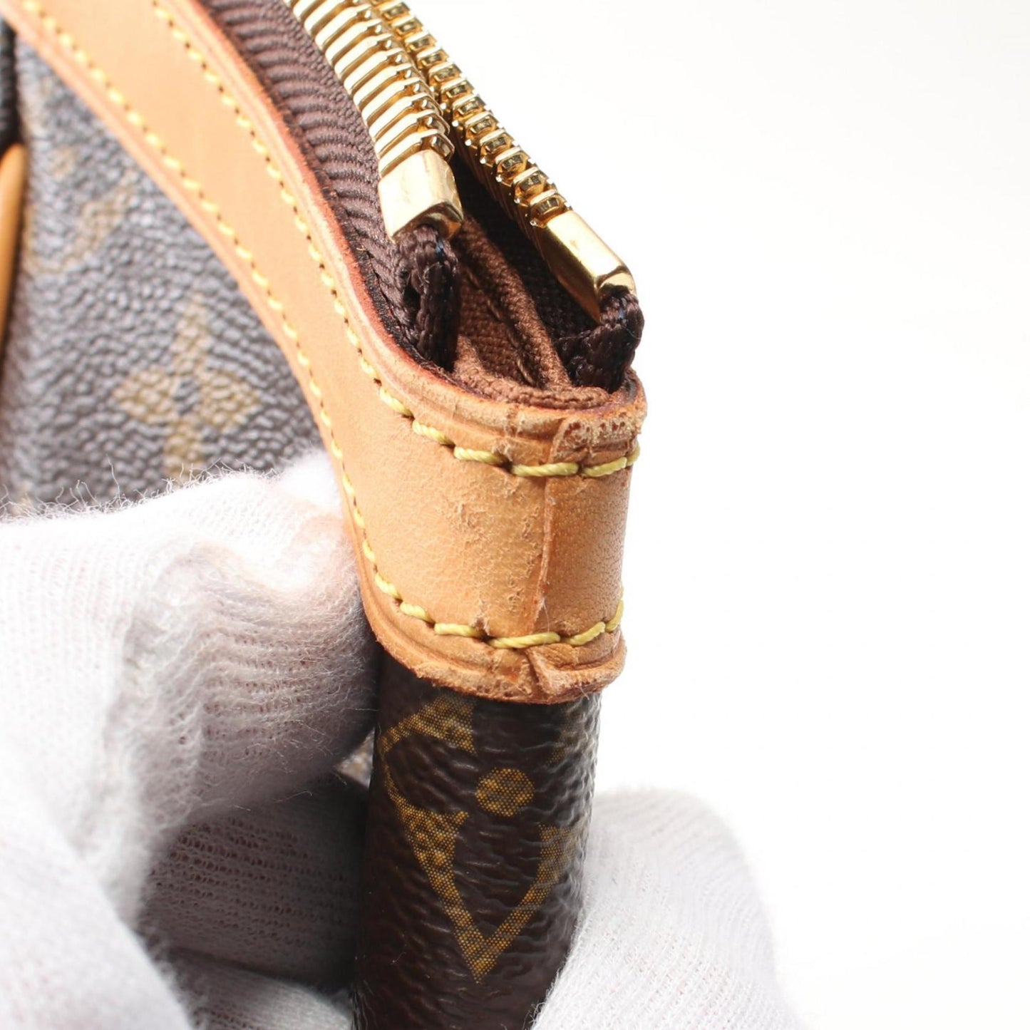 Louis Vuitton Coated Canvas Brown Handbags