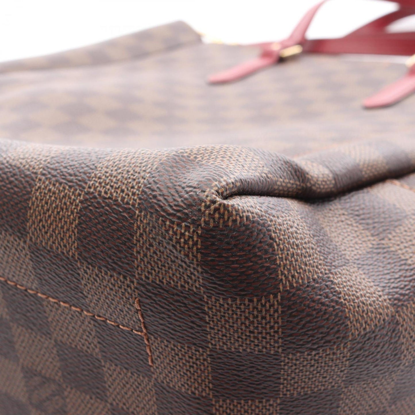 Louis Vuitton Coated Canvas Red Tote Bags