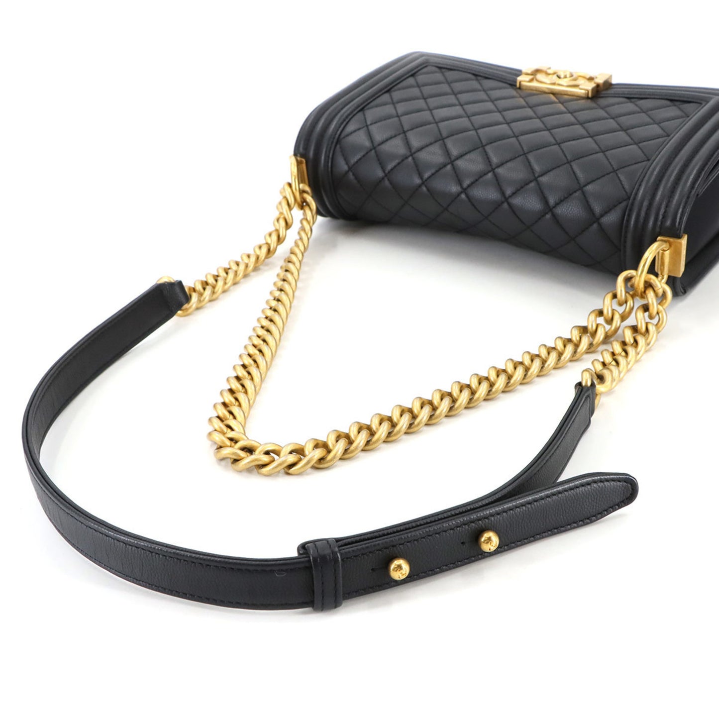 Chanel Calfskin Black Shoulder Bags