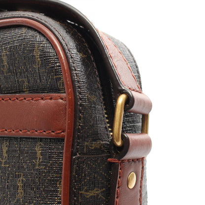 Saint Laurent Coated Canvas Brown Shoulder Bags