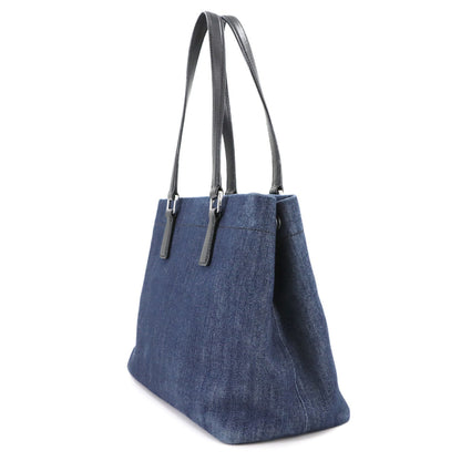 Prada Denim Black Tote Bags