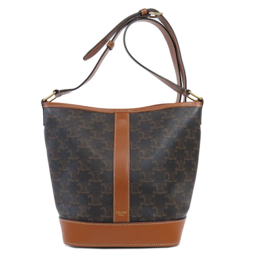 Celine Pvc Brown Shoulder Bags