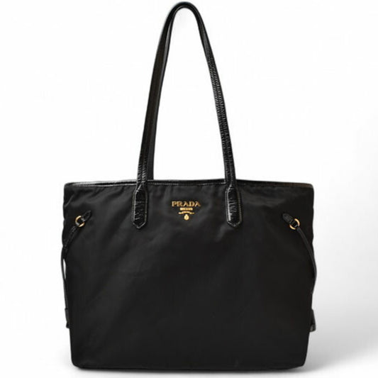 Prada Nylon Black Tote Bags