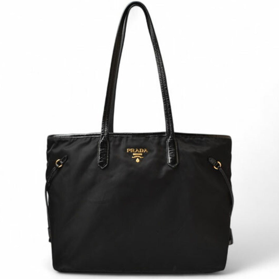 Prada Nylon Black Tote Bags