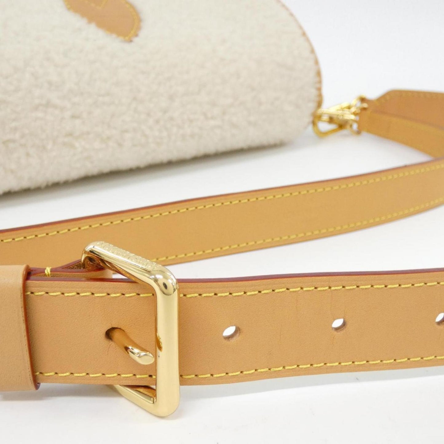 Louis Vuitton Coated Canvas White Shoulder Bags