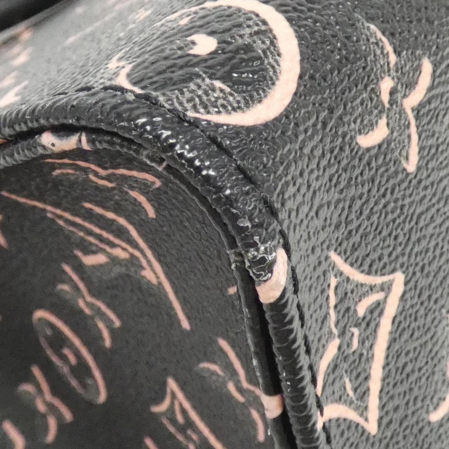 Louis Vuitton Coated Canvas Black Handbags