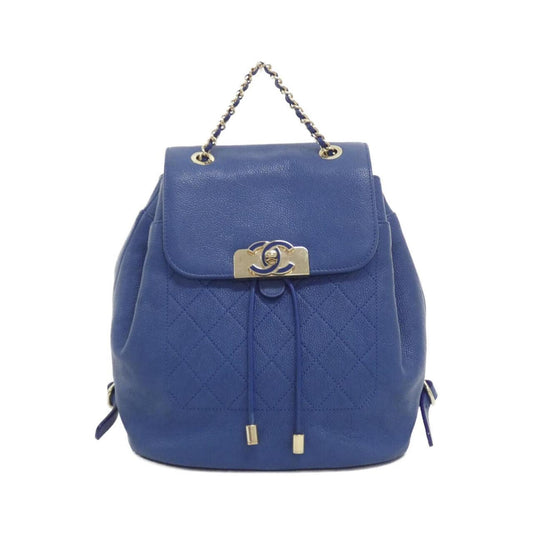 Chanel Calfskin Blue Backpacks