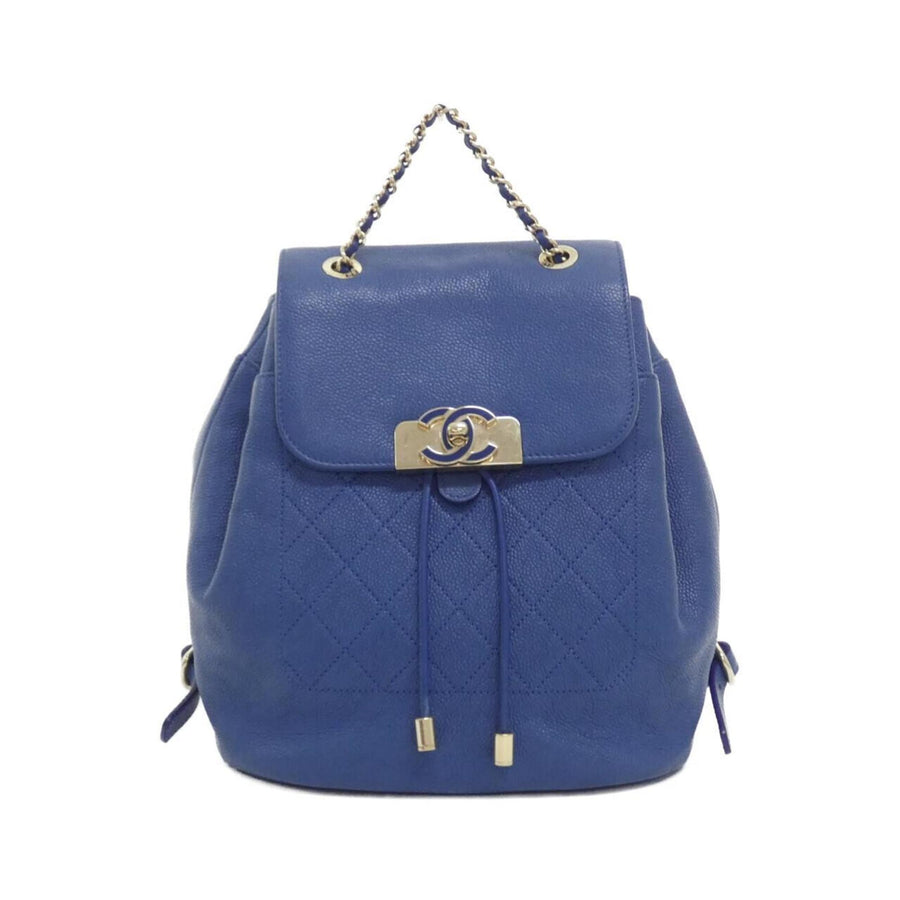 Chanel Calfskin Blue Backpacks