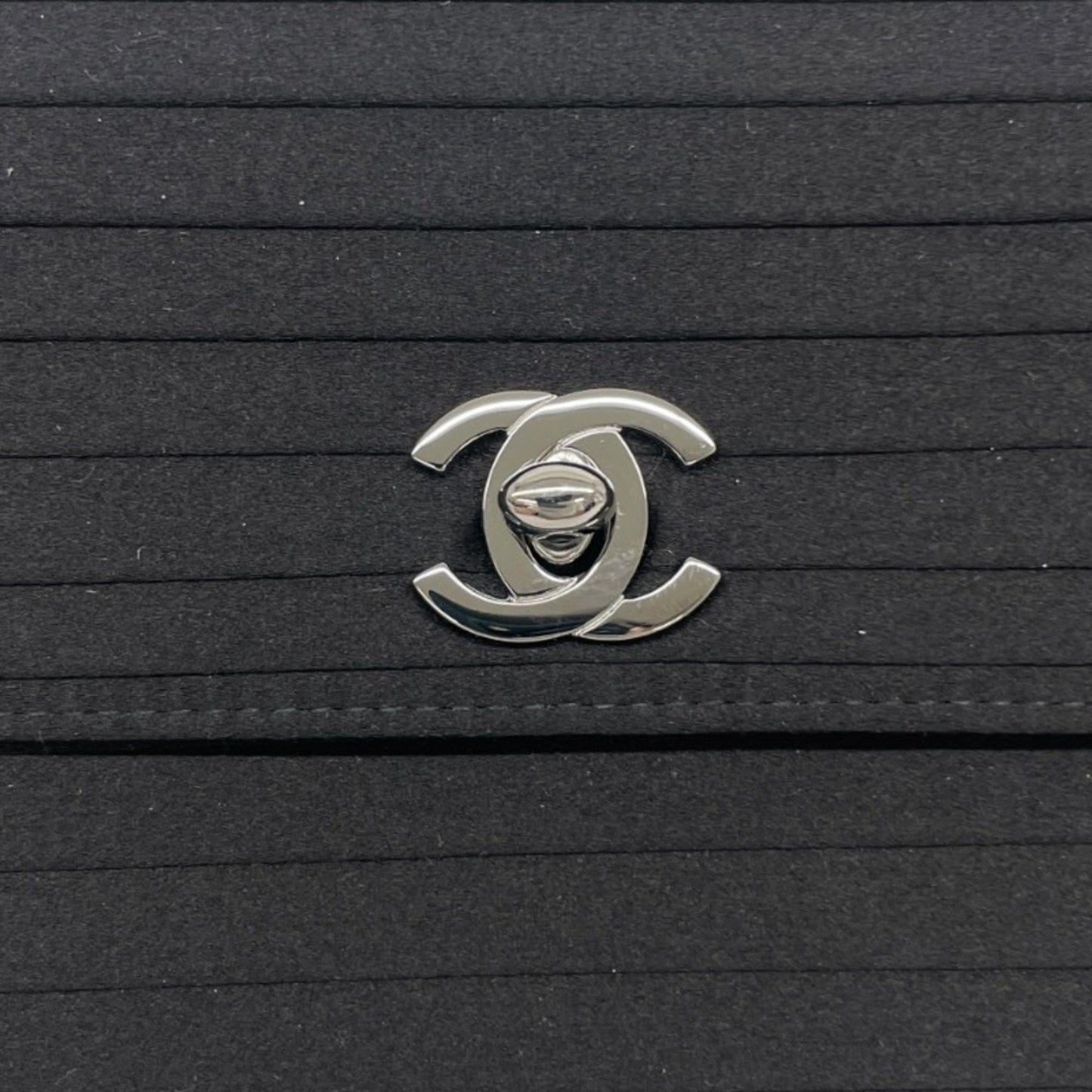 Chanel Satin Black Shoulder Bags