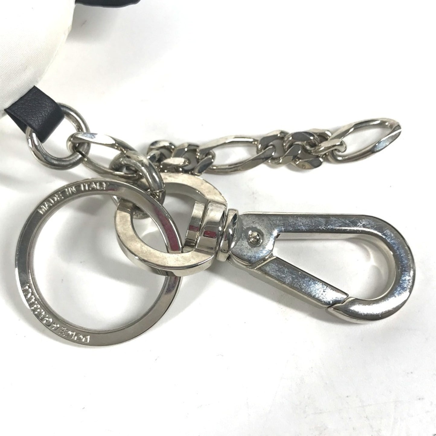 Dolce & Gabbana Nylon Black Key Rings