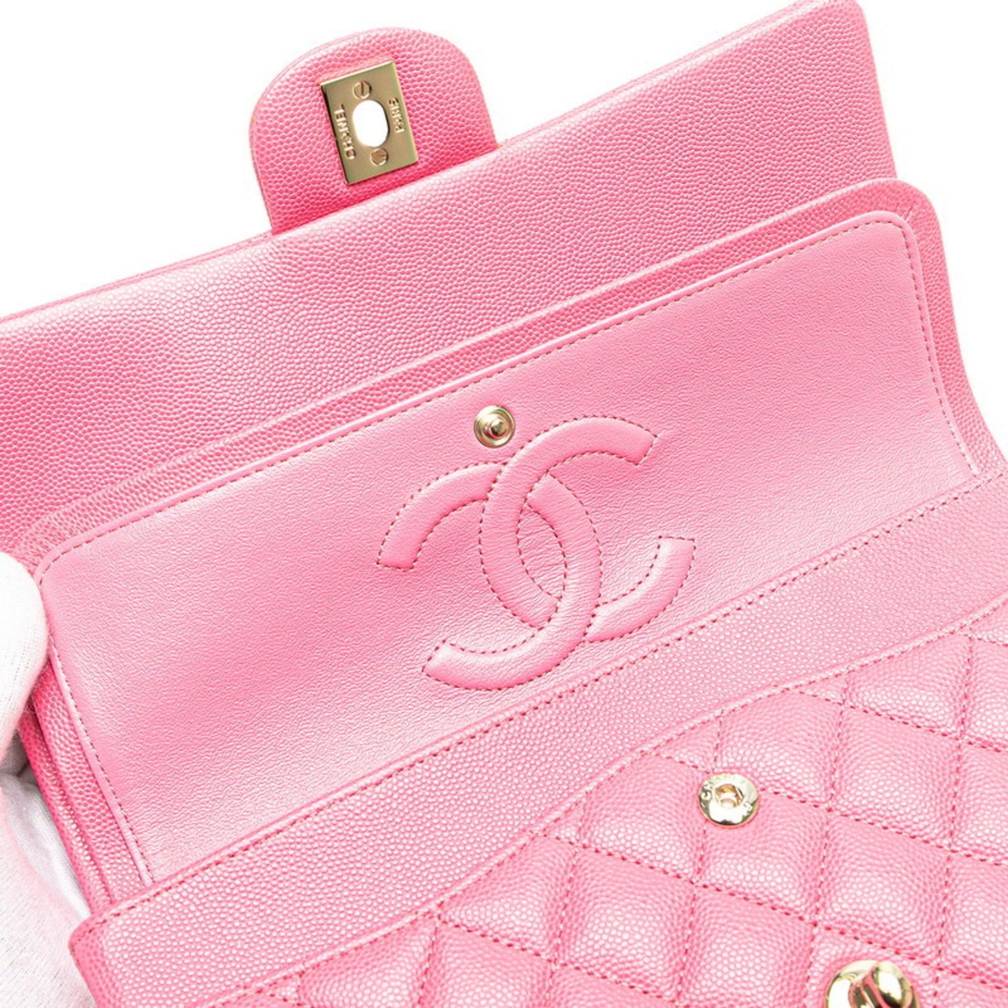 Chanel Calfskin Pink Handbags