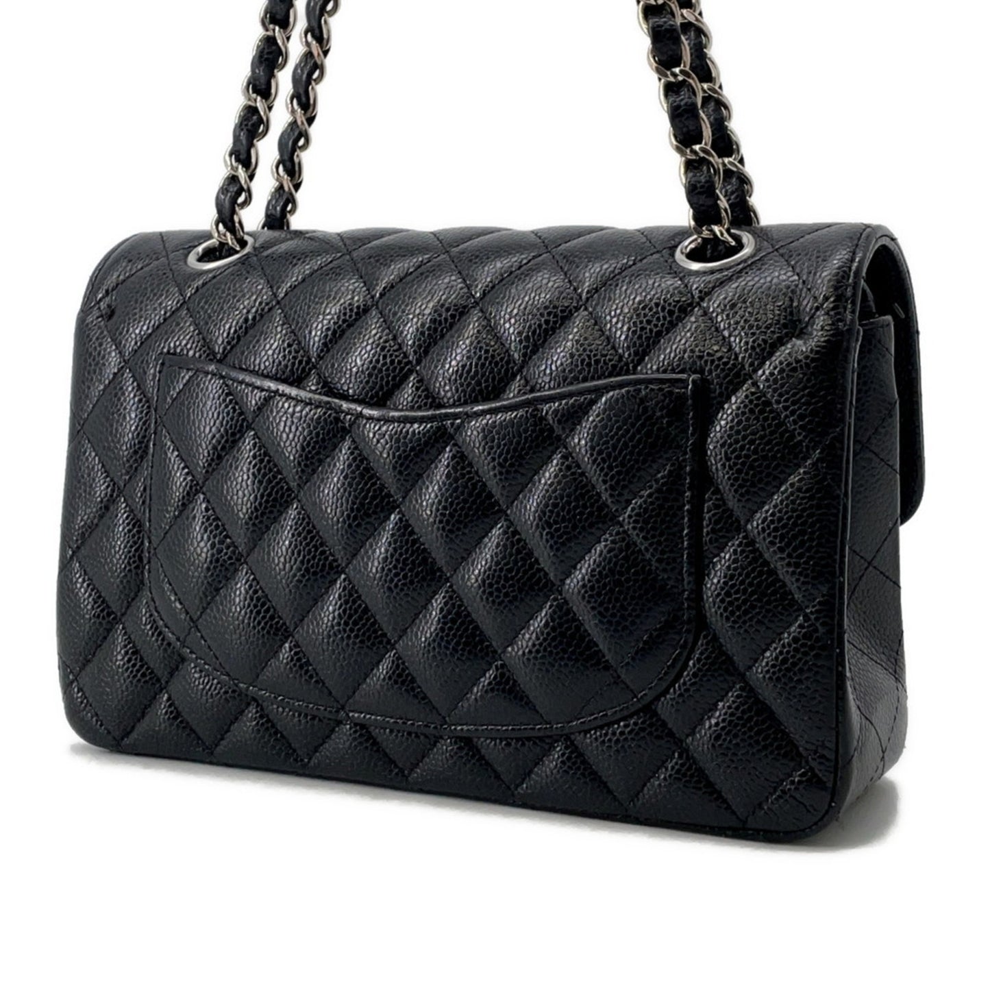 Chanel Calfskin Black Shoulder Bags