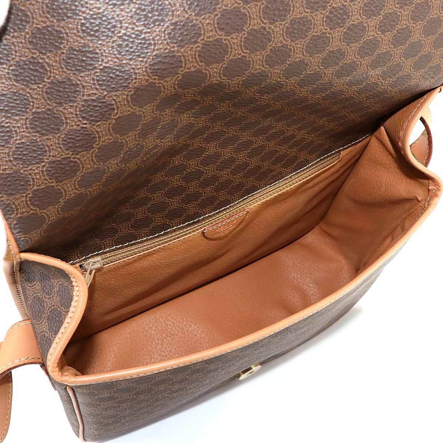 Celine Pvc Brown Shoulder Bags