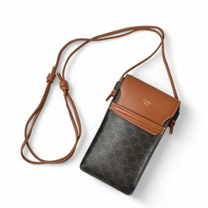 Celine Pvc Brown Shoulder Bags