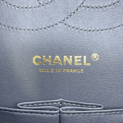 Chanel Calfskin Gray Shoulder Bags