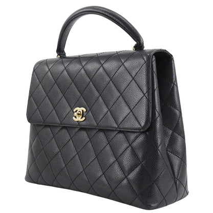 Chanel Calfskin Black Handbags