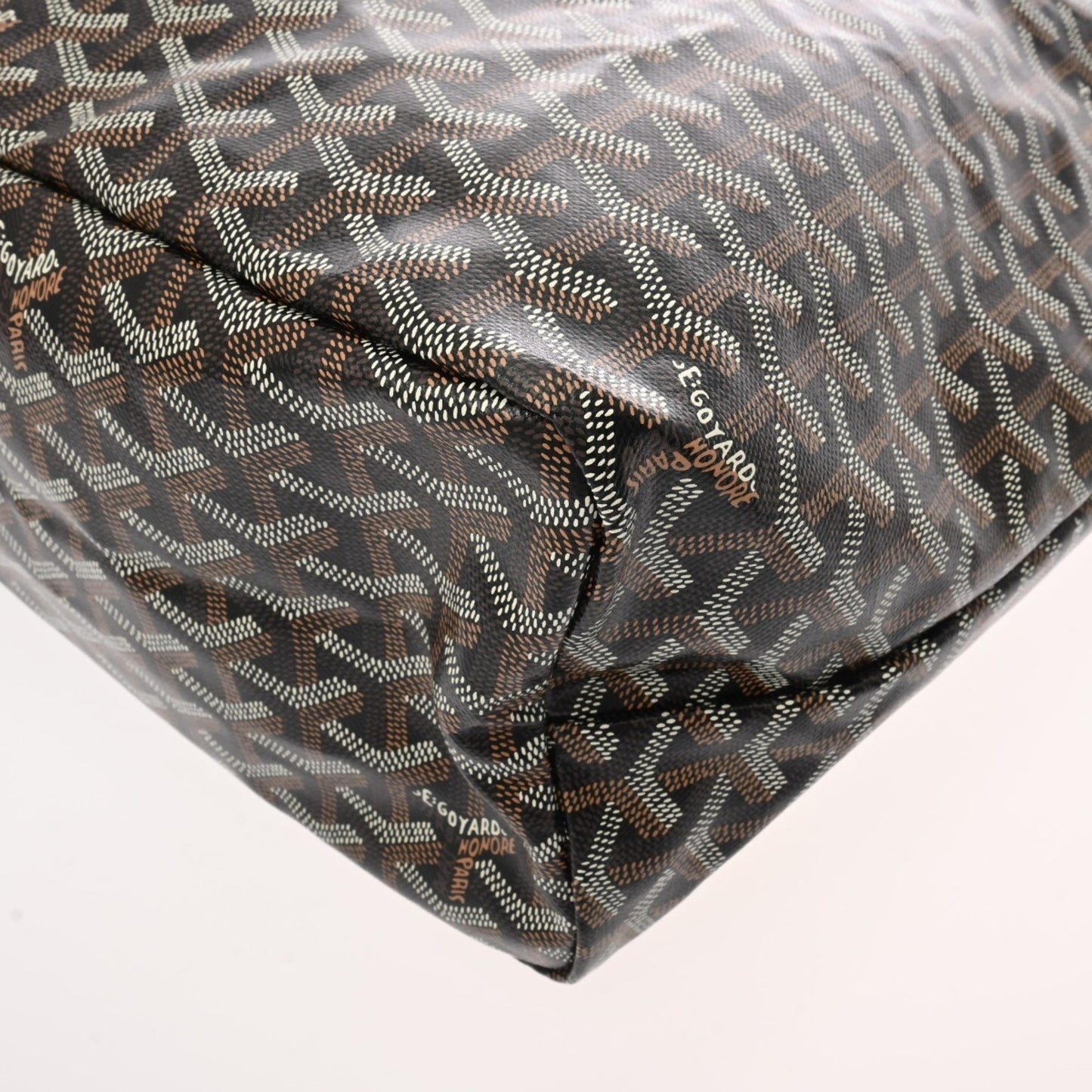 Goyard Pvc Black Tote Bags