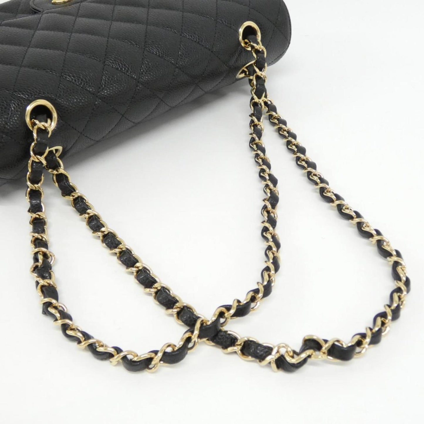 Chanel Calfskin Black Shoulder Bags