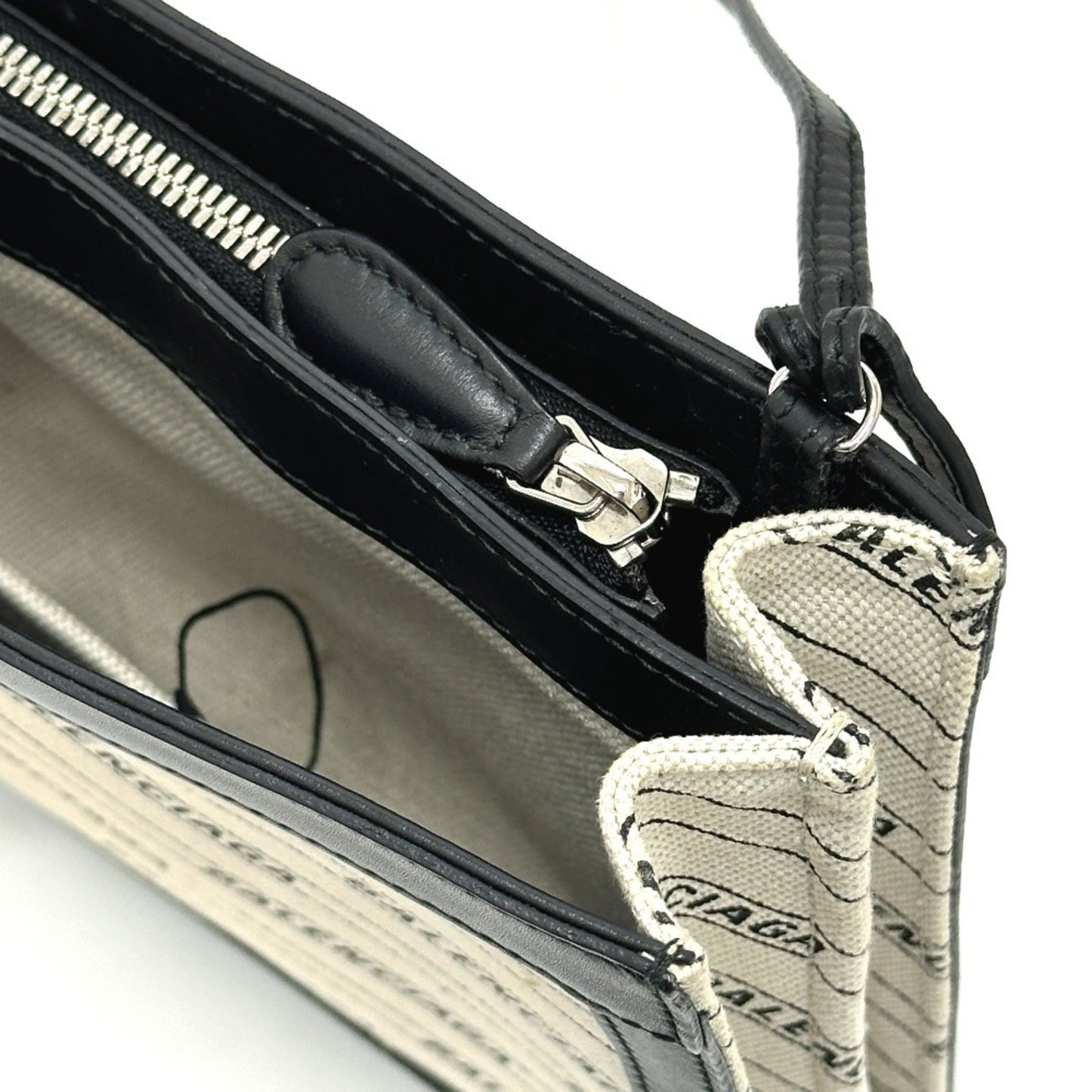 Balenciaga Canvas Black Shoulder Bags