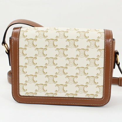 Celine Canvas Brown Shoulder Bags