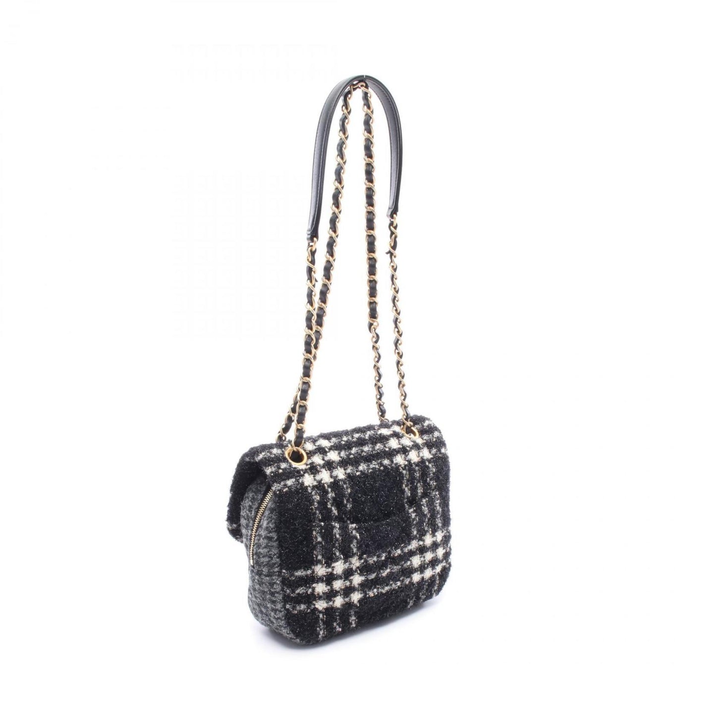 Chanel Wool Black Shoulder Bags