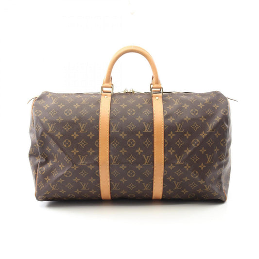 Louis Vuitton Coated Canvas Brown Travel Bags