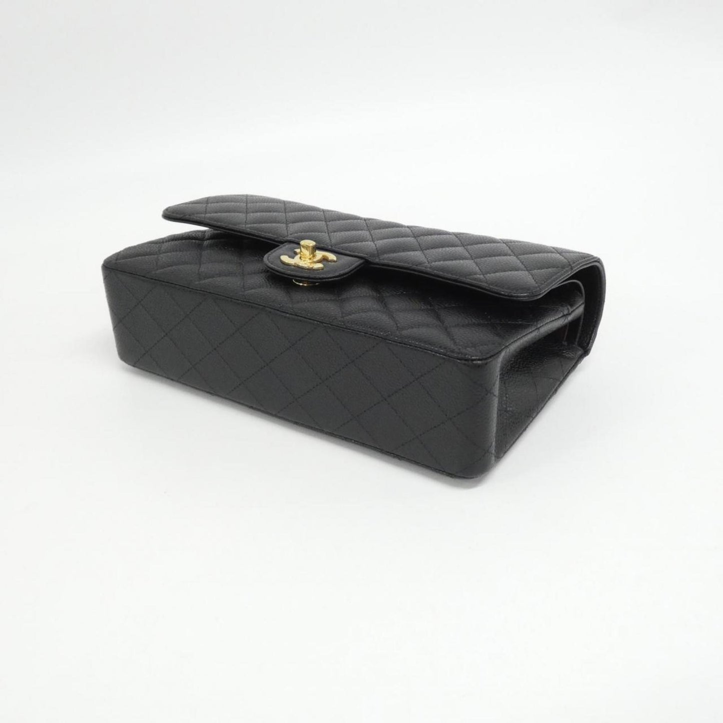Chanel Calfskin Black Shoulder Bags