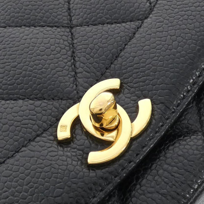 Chanel Calfskin Black Shoulder Bags